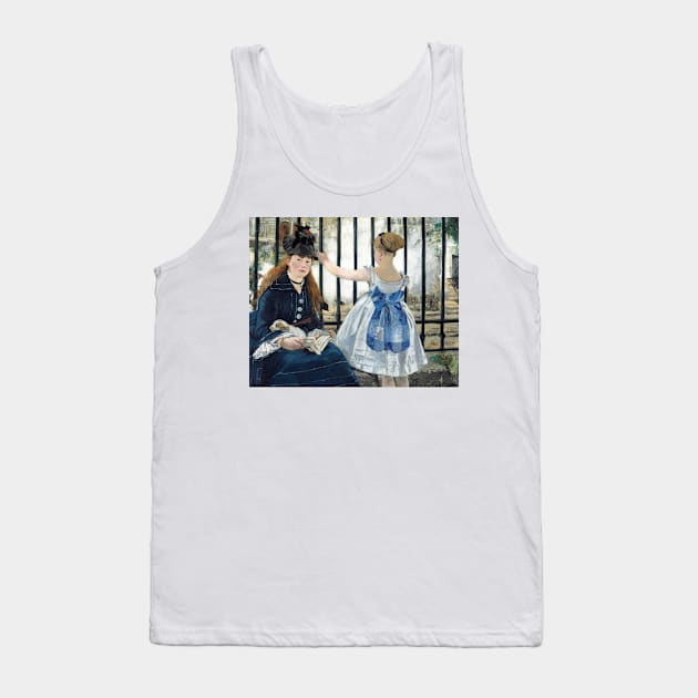 The Railway by Edouard Manet Tank Top by Classic Art Stall